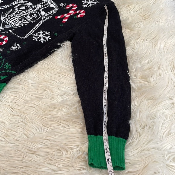Star Wars Disney black green darth Vader ugly Christmas holiday sweater unisex L - Picture 14 of 16